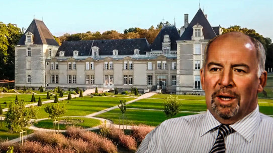 Former Leighton executive David Savage and his Chateau de Jalesnes in France's Loire Valley.