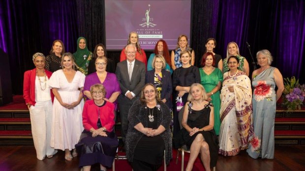 The women inducted into the Hall of Fame last night.