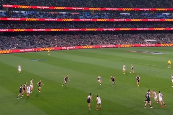 The assault of swirling, flashing LED panels is distracting from the play.