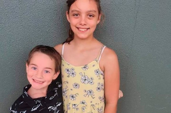 Geraldton crash victims Harmonie Cunningham, 10 and Nate Stewart, 7.