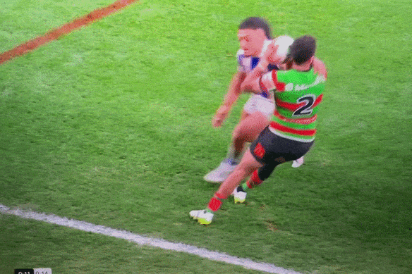 Did Jeremaine McEwen strip the ball from Alex Johnston?