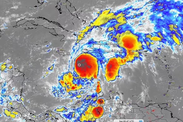 Melissa is now a Category 3 hurricane.