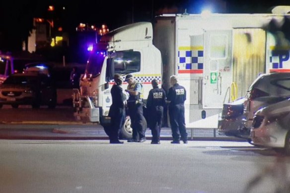 Police astatine  the country   of a weapon  onslaught  successful  Willetton connected  Saturday night.