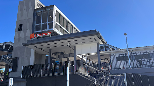 The upgraded Buranda train station reopened on Monday.