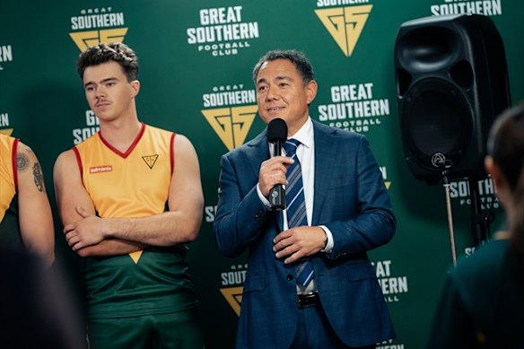 Sam Pang in in the ABC sport comedy Ground Up. 