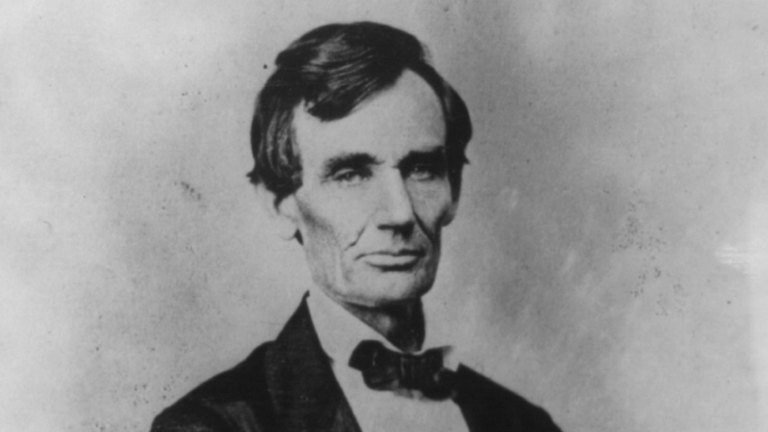 Abraham Lincoln, kandidaat voor het presidentschap van de VS, 1860.