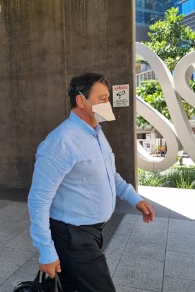 Alexander Cher outside court in 2022. 