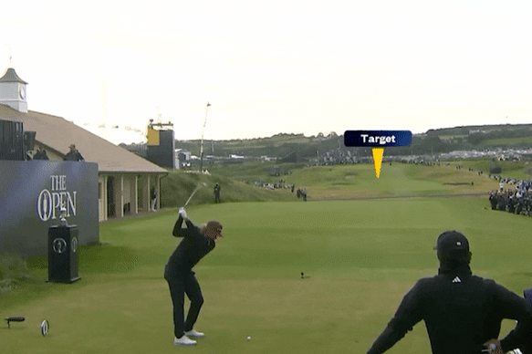 Cam Smith’s opening shot at the British Open was not the start he was after. 
