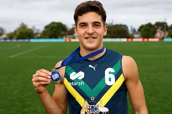 Geelong Falcons footballer Josh Lindsay has performed well in representative matches.