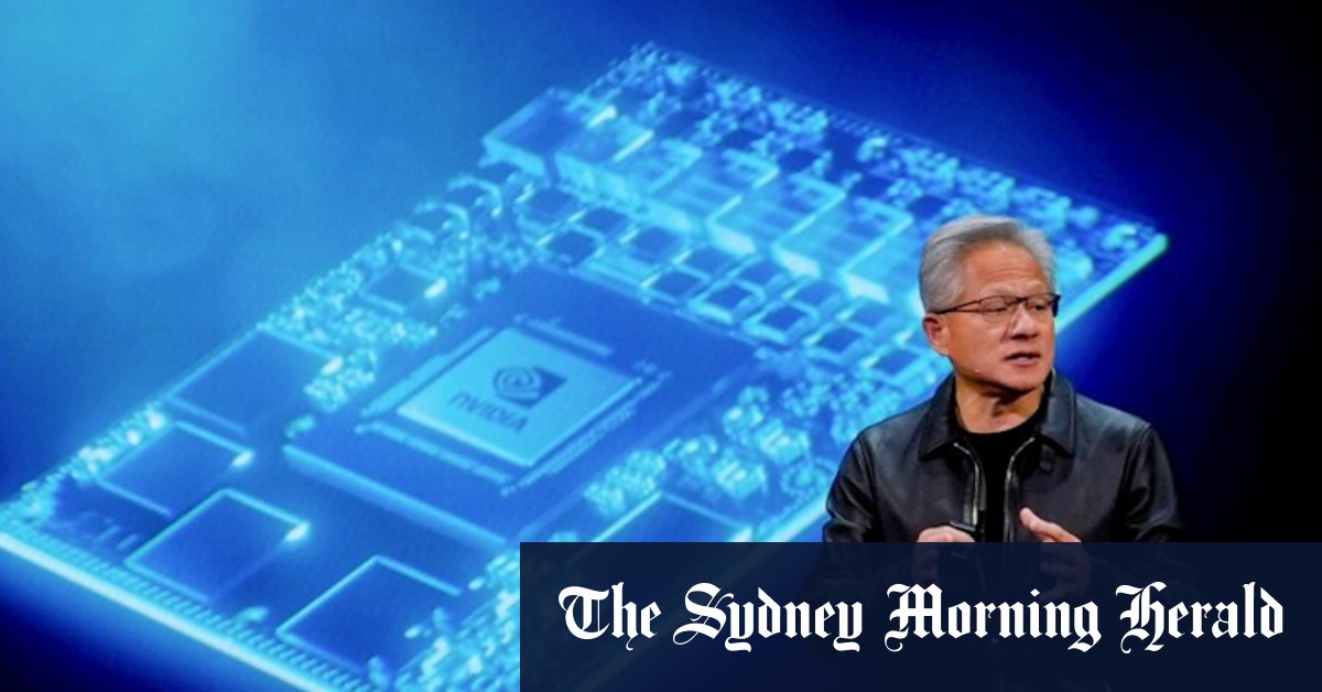 Nvidia share price soars as US chipmaker becomes first company valued at $US5 trillion