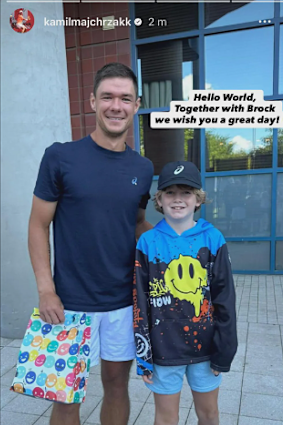 Kamil Majchrzak was reunited with the boy.