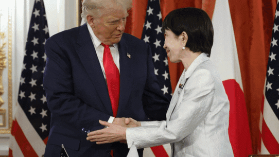 US President Donald Trump and Japan’s new Prime Minister, Sanae Takaichi