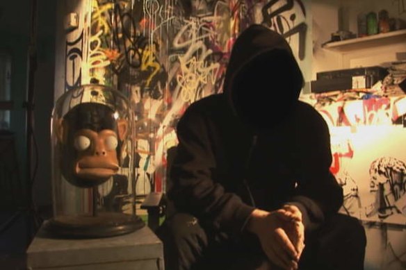 Banksy (apparently) in the 2010 documentary <i>Exit Through The Gift Shop</i>.