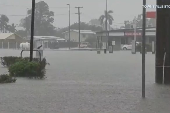 Rain continues to hammer an already-soaked Townsville on Saturday.
