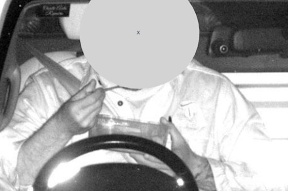 The cameras have alos taken photos of people eating at the wheel.