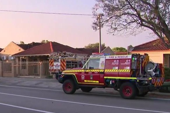 The unit caught fire in Cloverdale this morning.