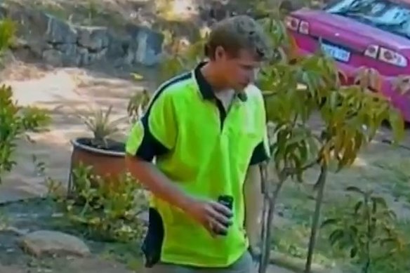 Mitchell Forth captured on CCTV on the day of Cassius’ death.