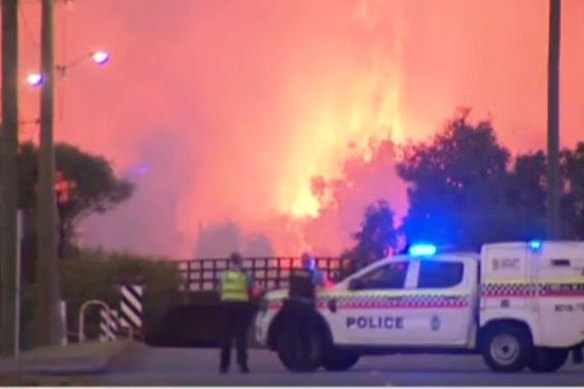 The blaze in Ferndale.