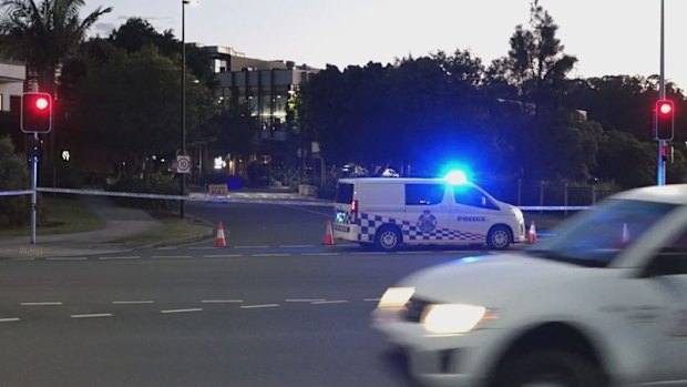 The scene of the attack in Coomera.