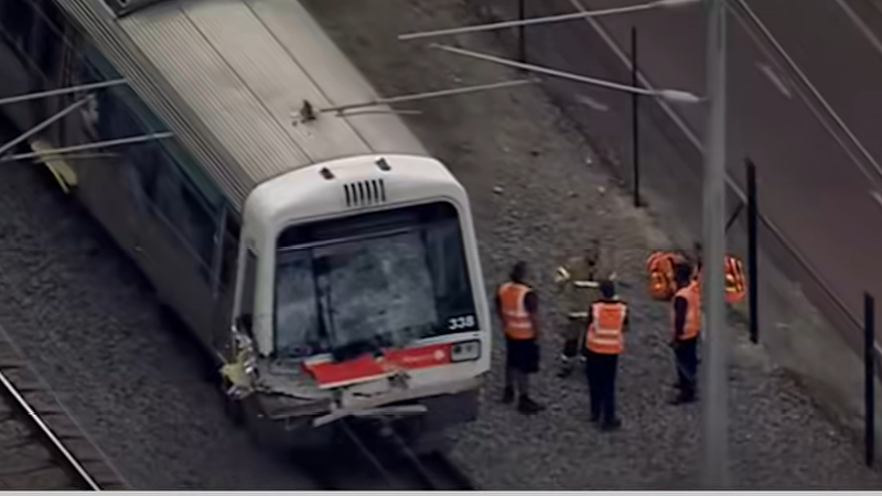 Commuter chaos after truck hit by Transperth train in Guildford