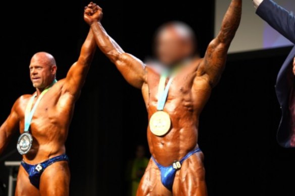 Nelson Lobergeier, far left, came second in the masters category at the 2025 NPC Perth Championships two years after he was arrested for importing tier 1 goods.