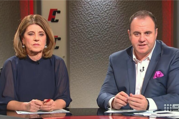 Caroline Wilson and Craig Hutchison.