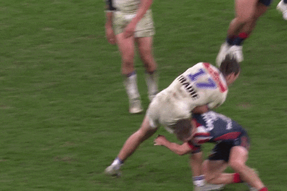 Nat Butcher’s ‘hit’ on Alec Macdonald.