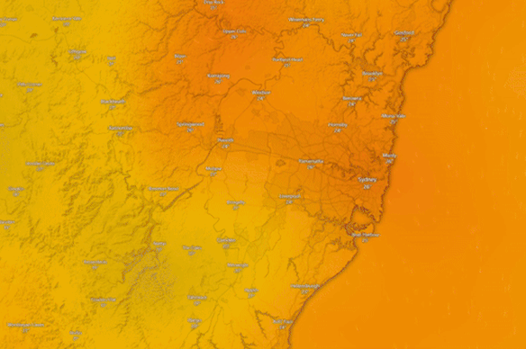 A severe to extreme heatwave is forecast to begin building on Wednesday.