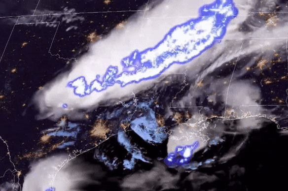 This lightning storm over the US, captured by NOAA satellites, produced a record-breaking megaflash in 2020. Now another megaflash, uncovered during the reanalysis of a 2017 storm, has beaten that record.