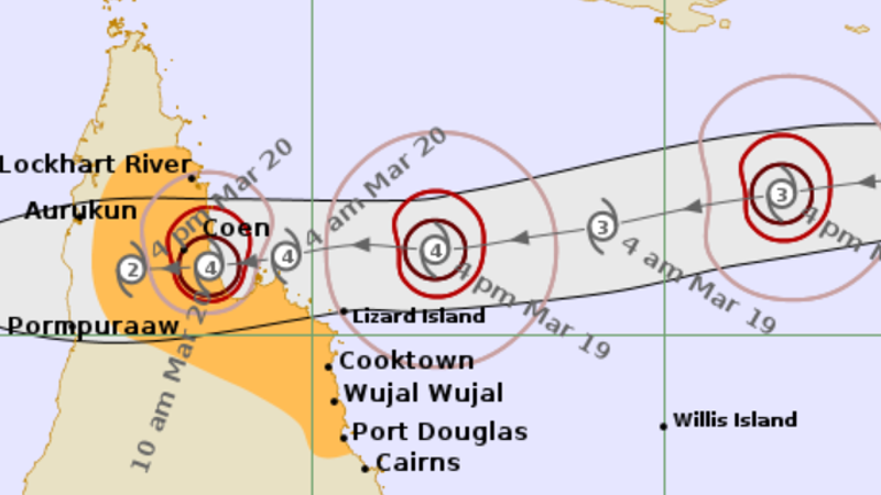 Queensland towns warned as tropical cyclone tracks toward coast