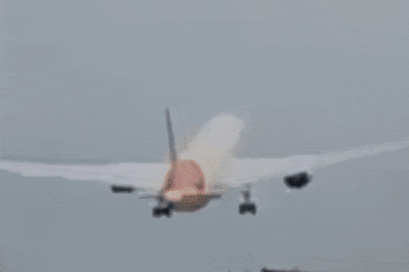 The Boeing Dreamliner was filmed shortly after take-off descending and crashing into a residential area.
