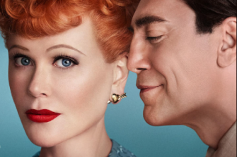 Nicole Kidman as Lucille Ball and Javier Bardem as Desi Arnez for the upcoming Amazon biopic  Being The Ricardos.