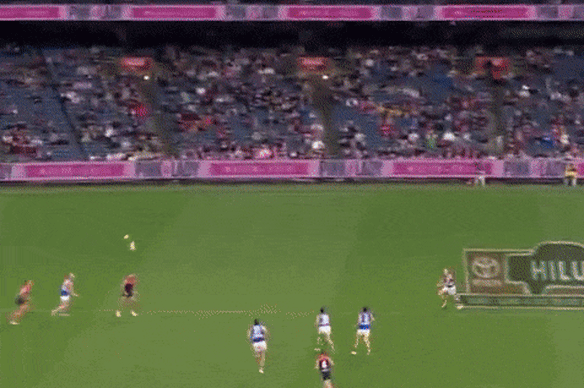 Sam Darcy in full flight