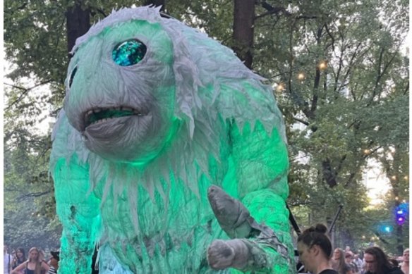 The four-metre puppet, Fauna, is the star of the show planned for the Paddington Reservoir Gardens.