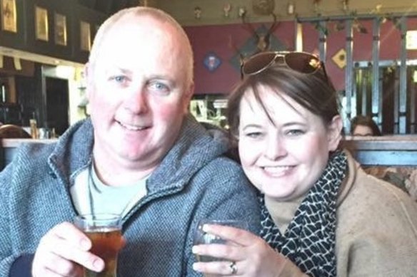 Dean, 50, and Shannon Sanderson, 48, were on holidays from Adelaide.