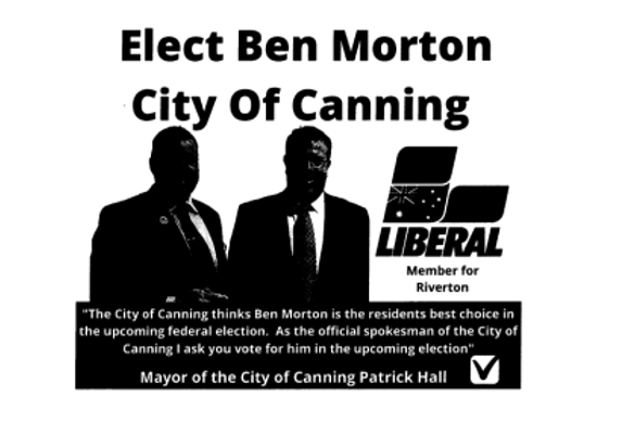 A fake endorsement Aldridge shared with regulators.