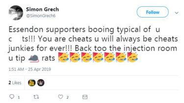 Simon Grech's Twitter account.