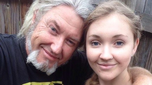 Toyah Cordingley with her father, Troy.