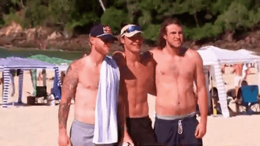 England players are taking a break from their Ashes preparations at Noosa.