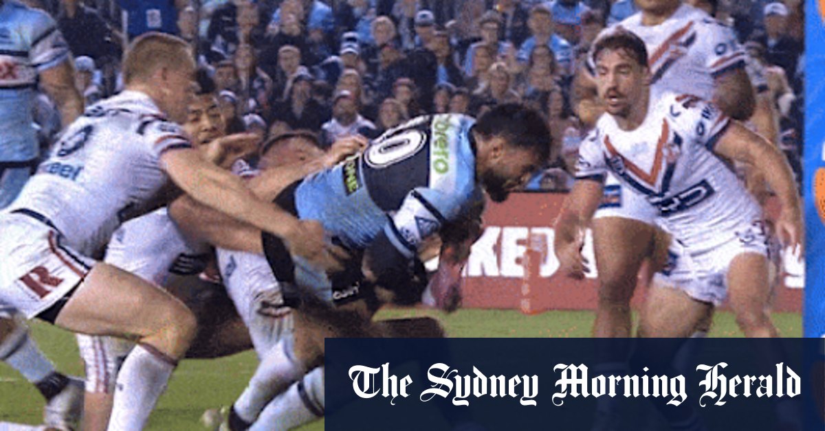 Relationship between Cronulla Sharks and Addin Fonua-Blake summed up in one moment