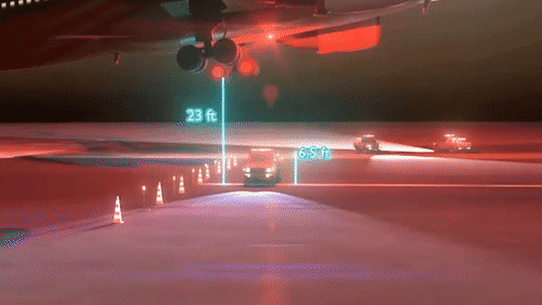 A close call at Melbourne Airport.