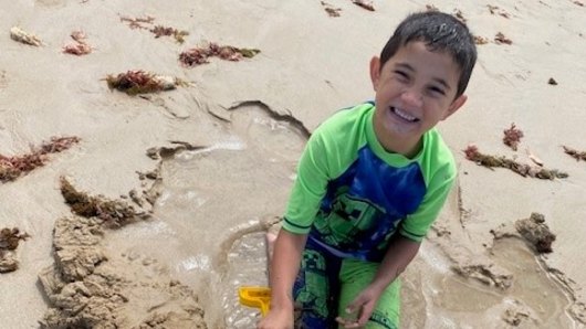 Six-year-old Caleb Wesley, who was struck and killed by a car in Teesdale in March.