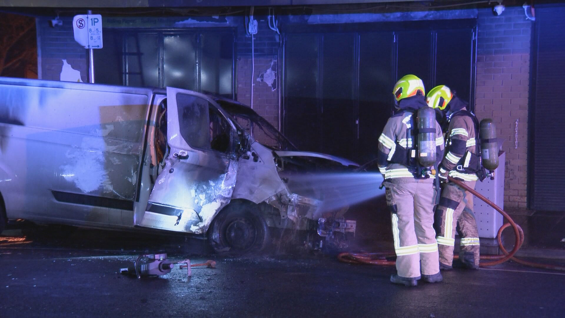 Police investigate car fire outside Glenroy tobacco shop