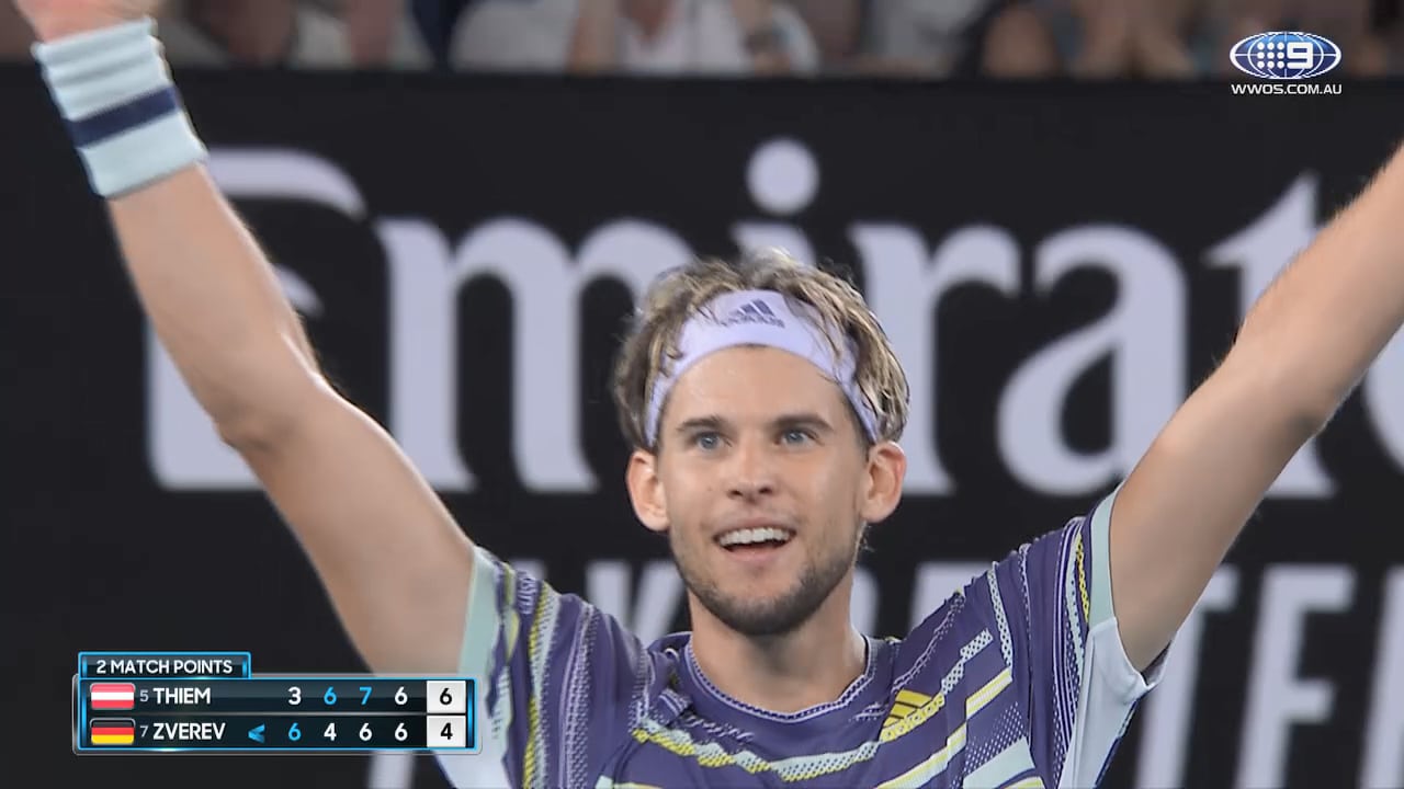Video Dominic Thiem V Alexander Zverev Ao Highlights