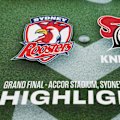 See all of the scoring plays and iconic moments from an unforgettable 2026 Grand Final — the Roosters and Knights faced off for the NRL's ultimate prize!