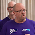 Hundreds of public hospital doctors have walked off the job for the third time in two months rallying for better pay and conditions.
