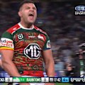 David Fifita successfully chases after a Cody Walker grubber to score.