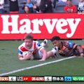 Hamish Stewart continues his rich vein of form with a rampaging try.