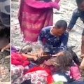 A five-year-old girl is in stable condition after days buried beneath rubble.