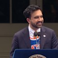 NYC mayor Zoran Mamdani spoke with passion at the New York Knicks parade.